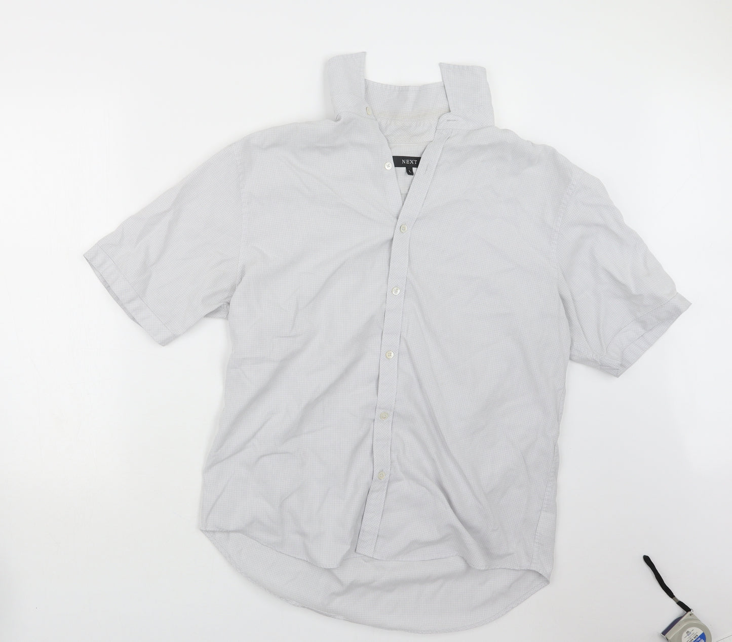 NEXT Mens Grey    Button-Up Size L