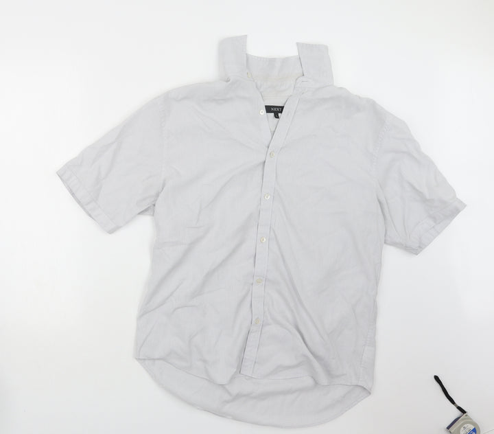 NEXT Mens Grey    Button-Up Size L