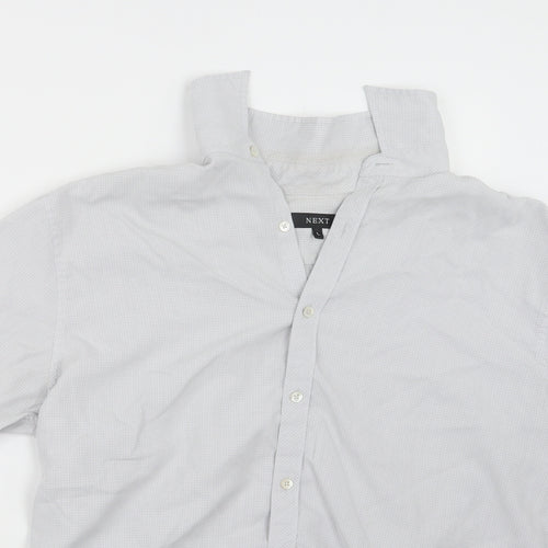NEXT Mens Grey    Button-Up Size L