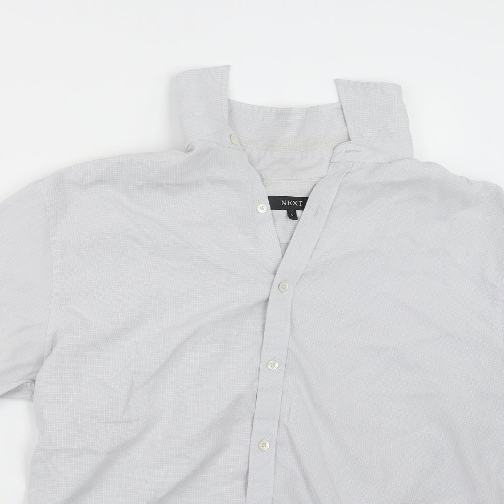 NEXT Mens Grey    Button-Up Size L