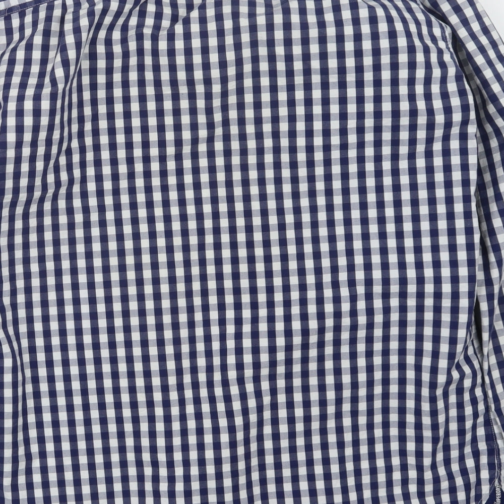 Superdry Mens Blue Check   Button-Up Size XL