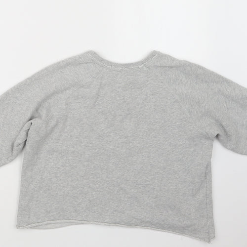 Bershka Womens Grey   Pullover Jumper Size S