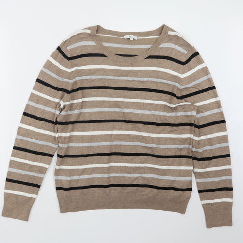 CC Womens Beige   Pullover Jumper Size XL