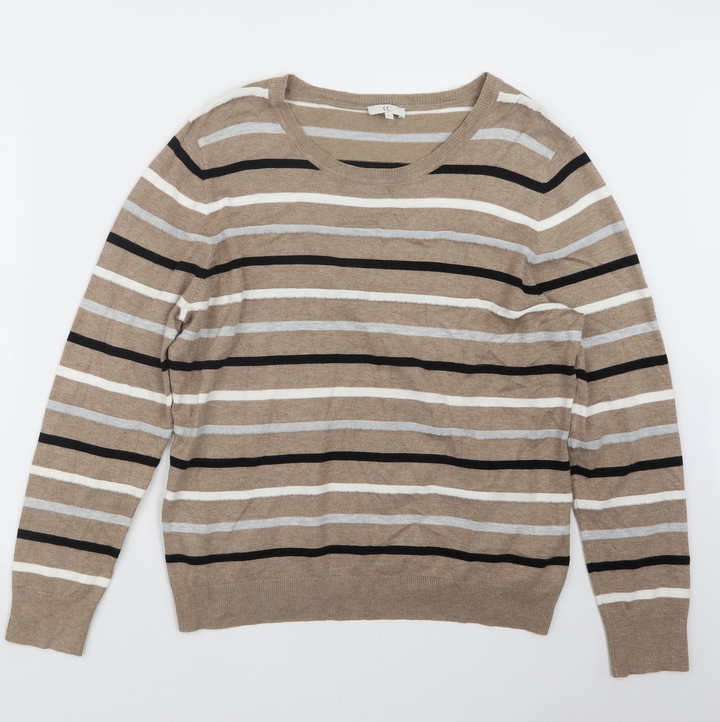 CC Womens Beige   Pullover Jumper Size XL