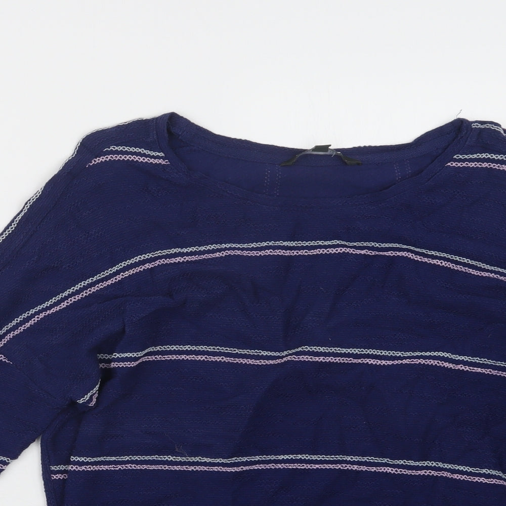 Preworn Womens Blue   Basic T-Shirt Size 14