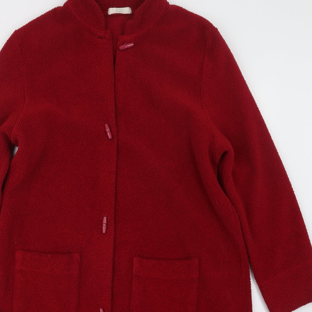 Marks and Spencer Womens Red   Pea Coat Coat Size 16