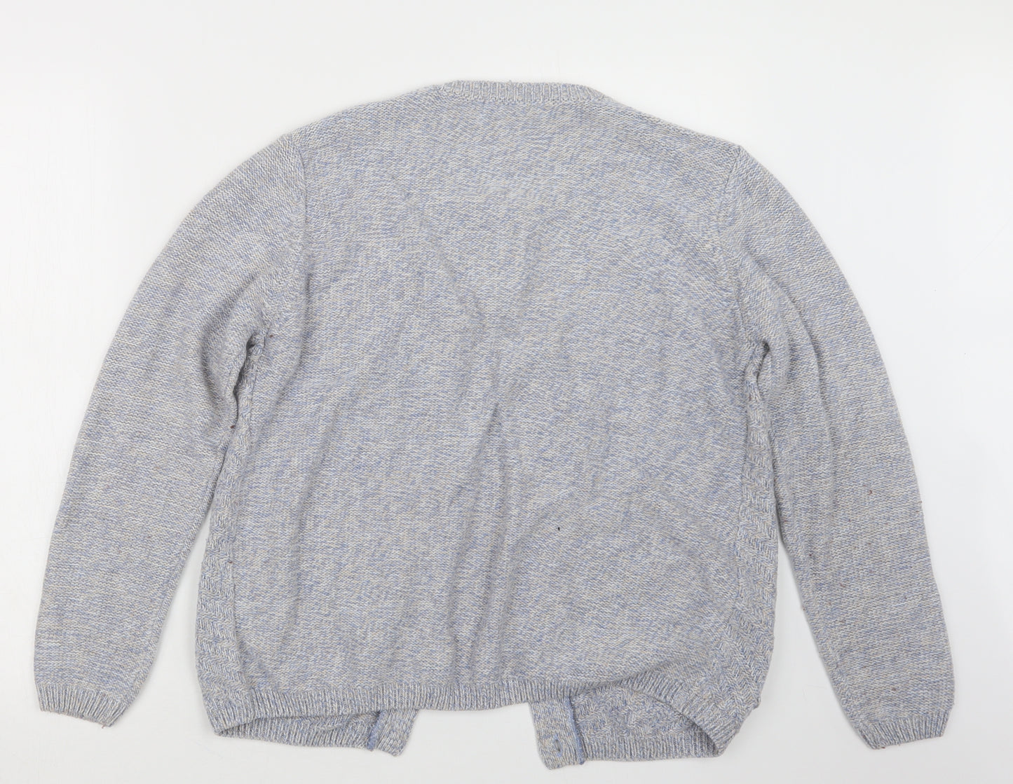 EWM Womens Blue  Knit Cardigan Jumper Size 14