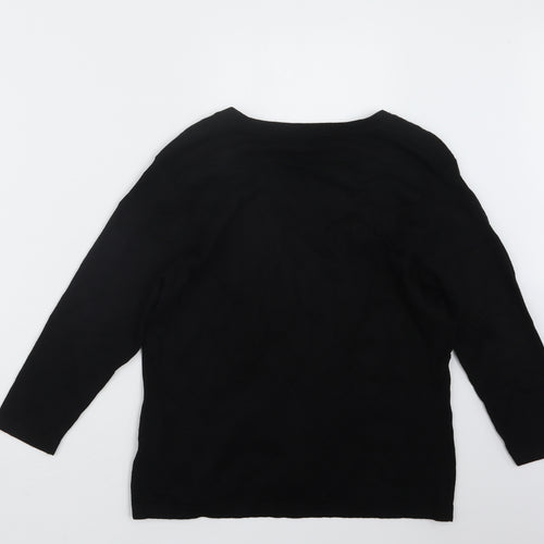 Precis Womens Black   Pullover Jumper Size M