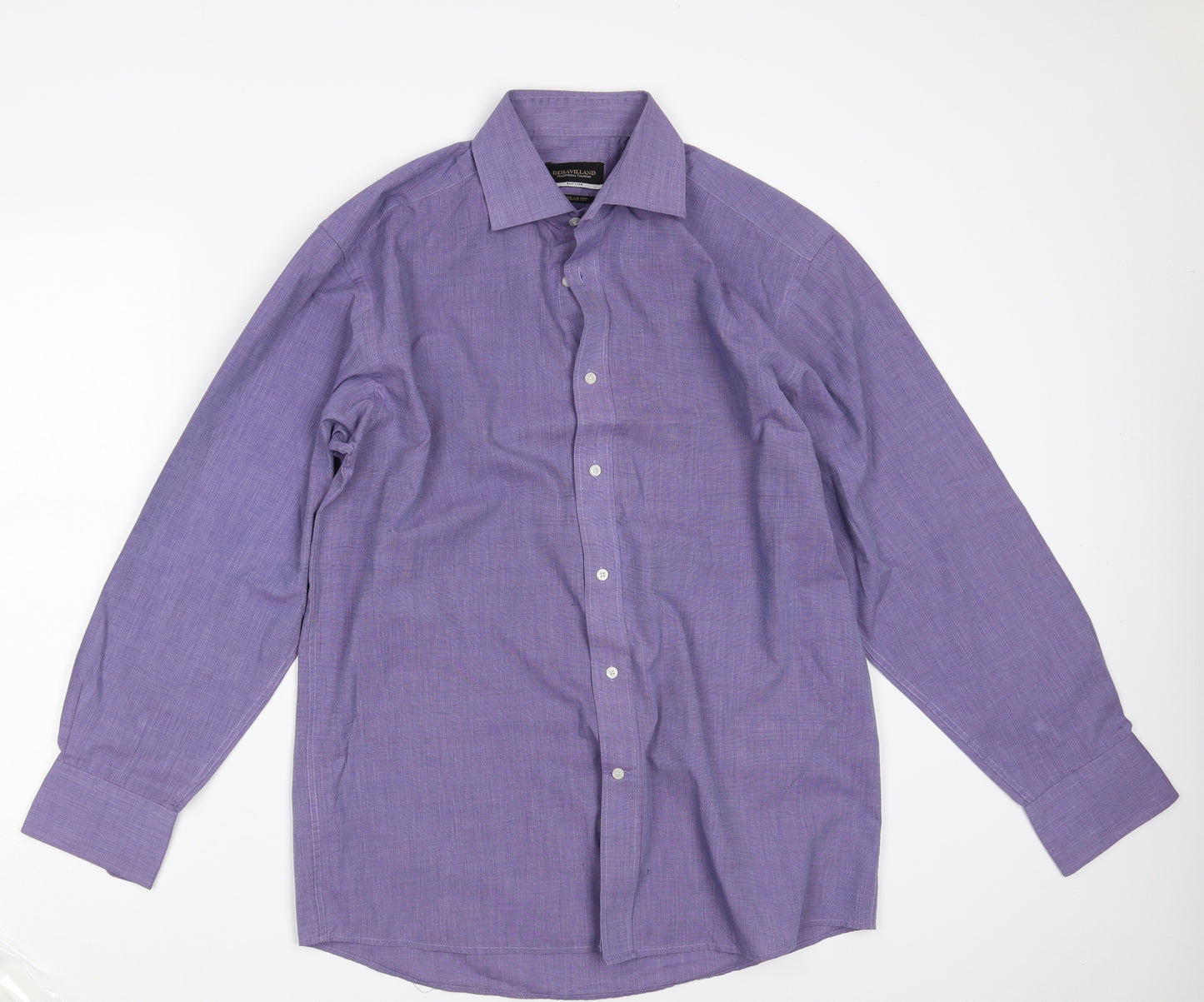 Dehavilland Mens Purple    Button-Up Size 15.5