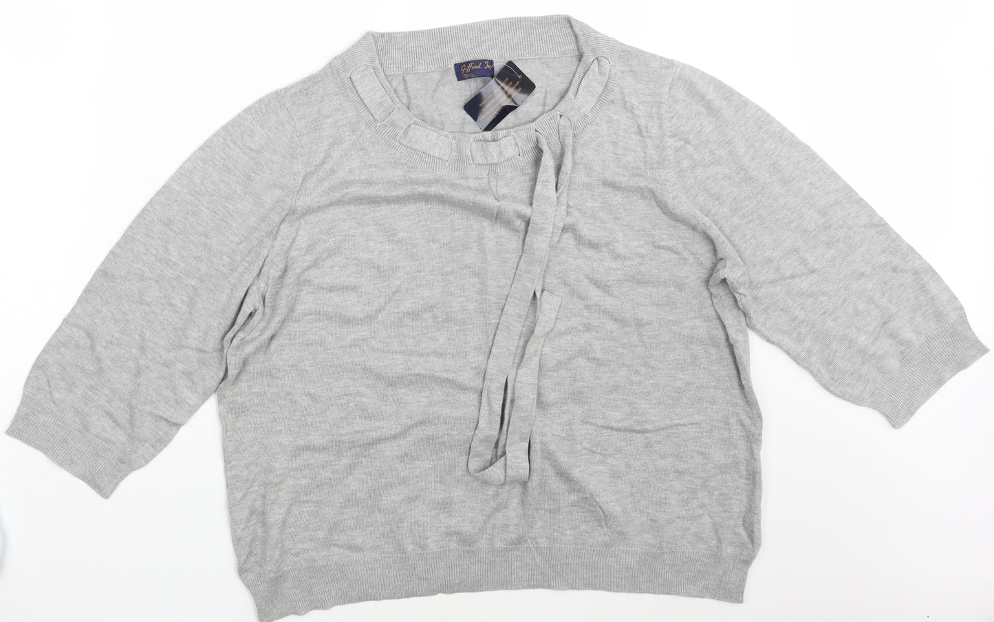 Gifford Fox Womens Grey   Pullover Sweatshirt Size 22