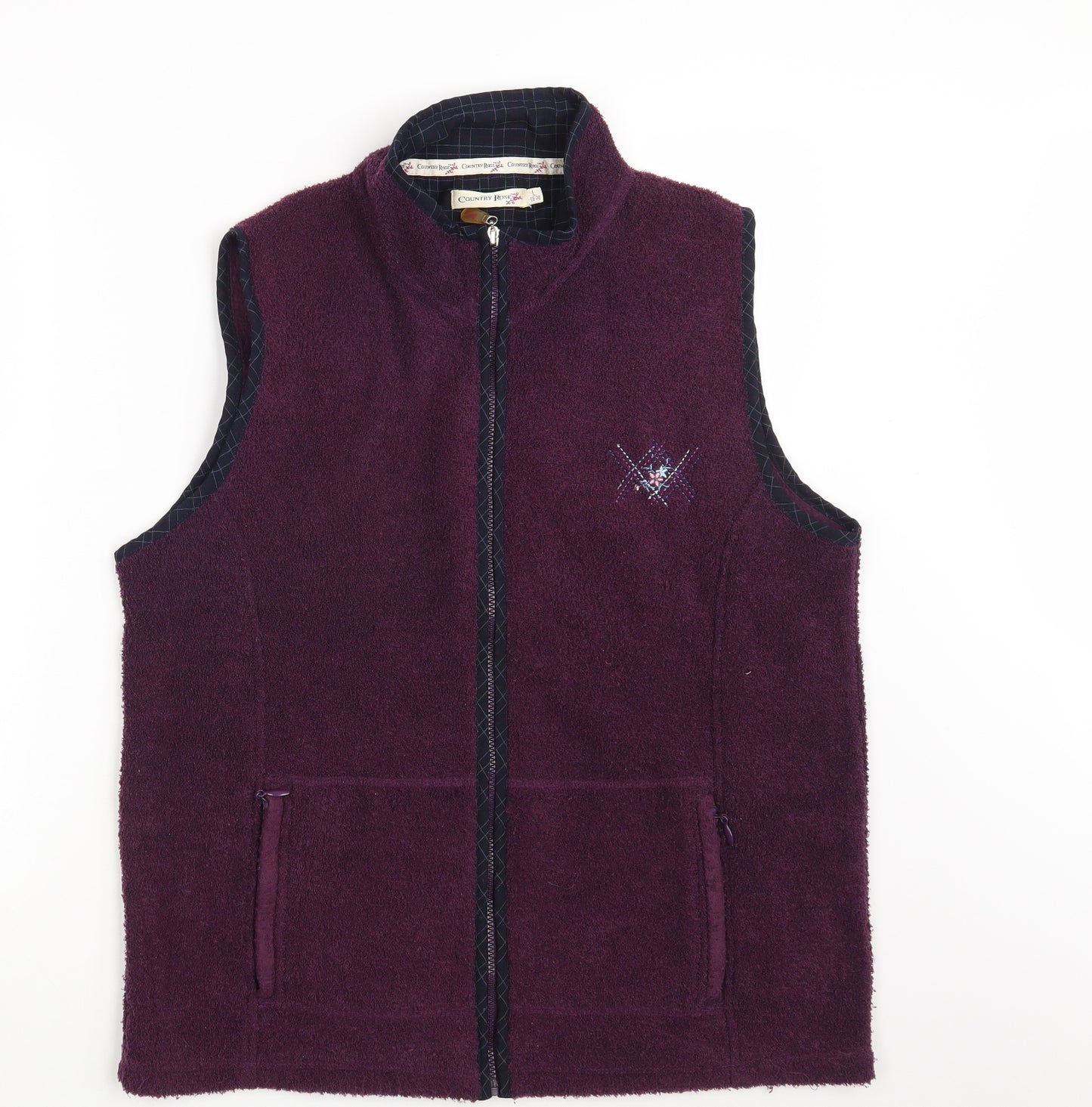Country Rose Womens Purple   Gilet Jacket Size 18