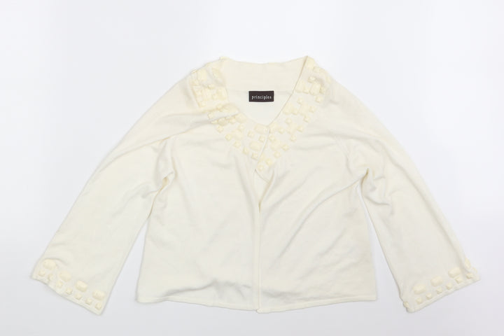 Principles Womens Ivory Cardigan Jumper Size 12
