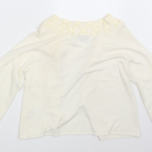 Principles Womens Ivory   Cardigan Jumper Size 12