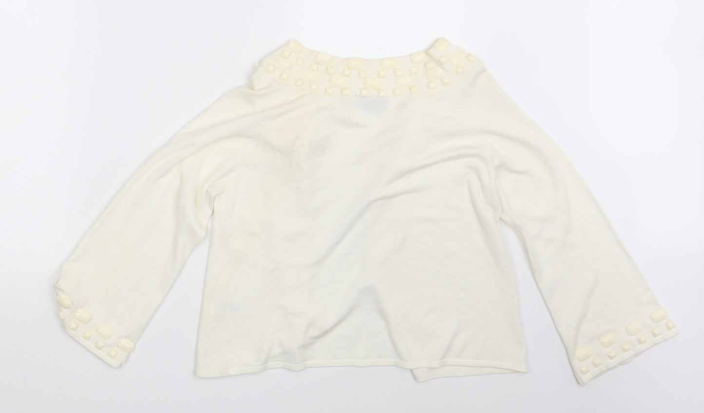 Principles Womens Ivory   Cardigan Jumper Size 12