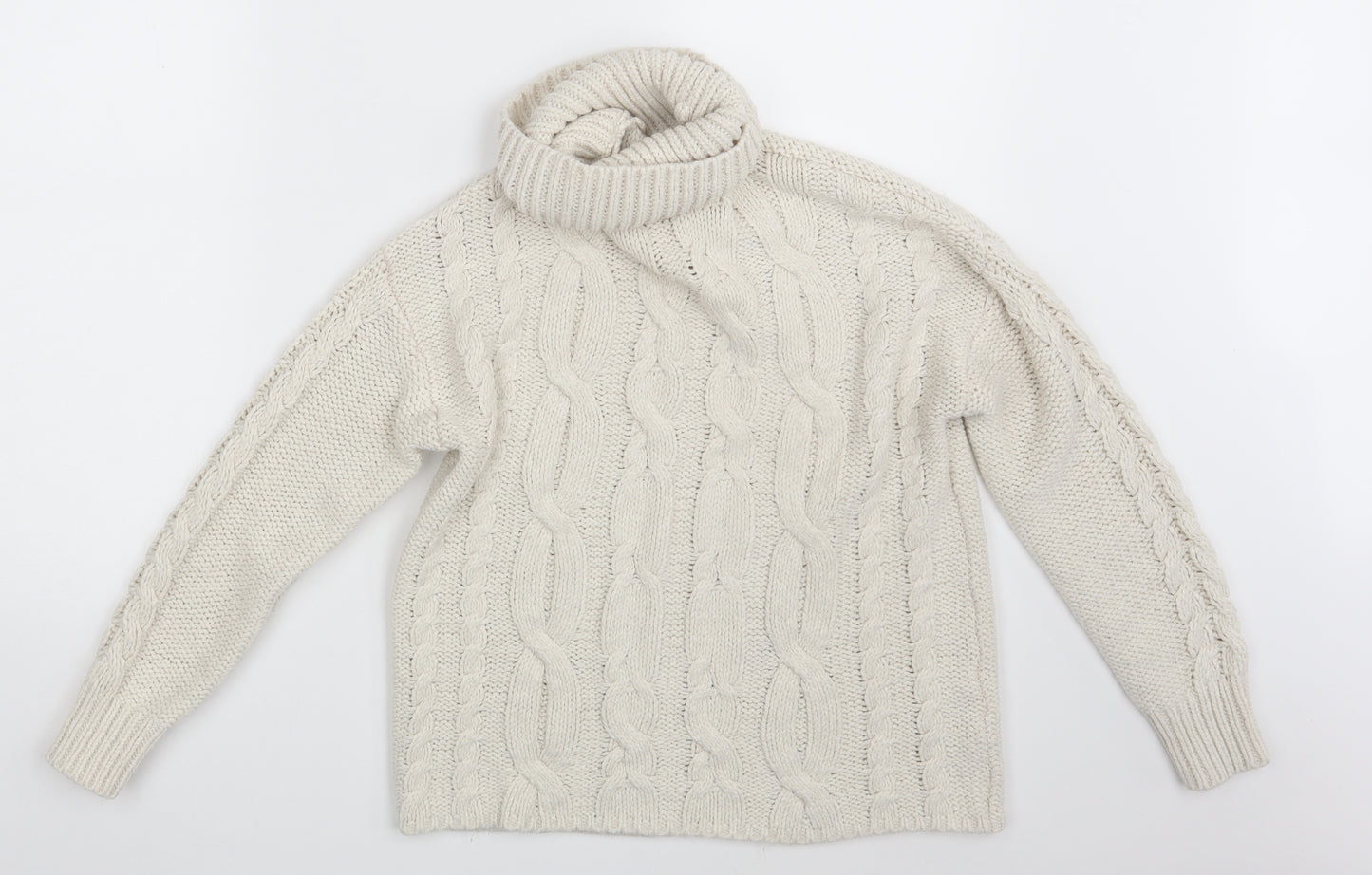Primark Womens White   Pullover Jumper Size 6
