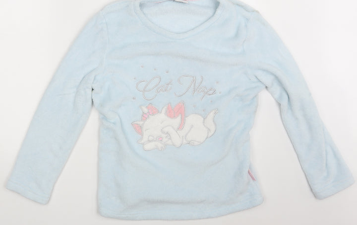 Disney Womens Blue Animal Print Pullover Jumper Size M