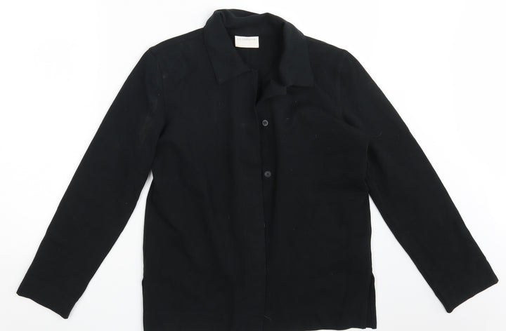 Liz Claiborne Womens Black Rayon Jacket Blazer Size S