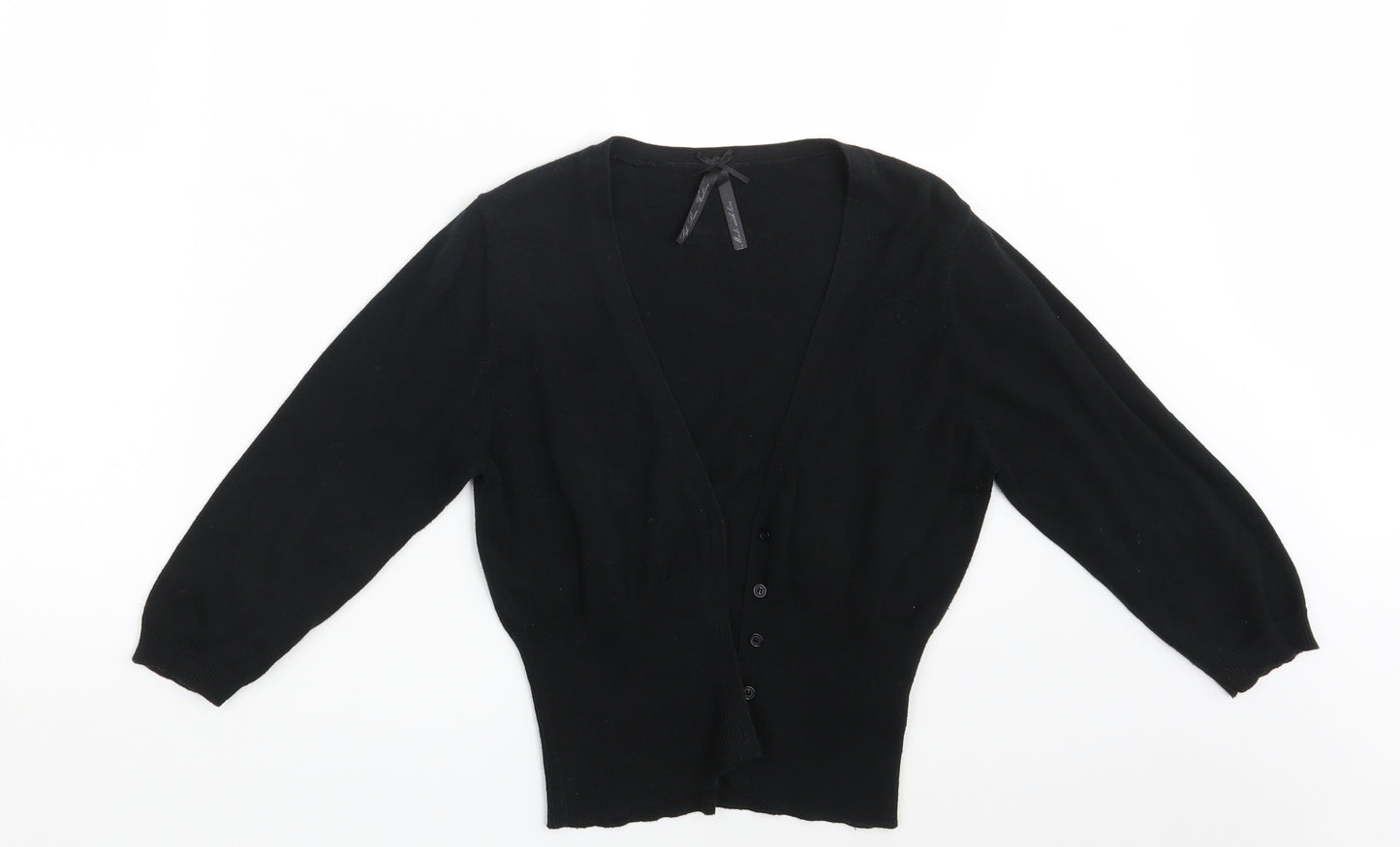 E-vie Womens Black   Cardigan Jumper Size 10