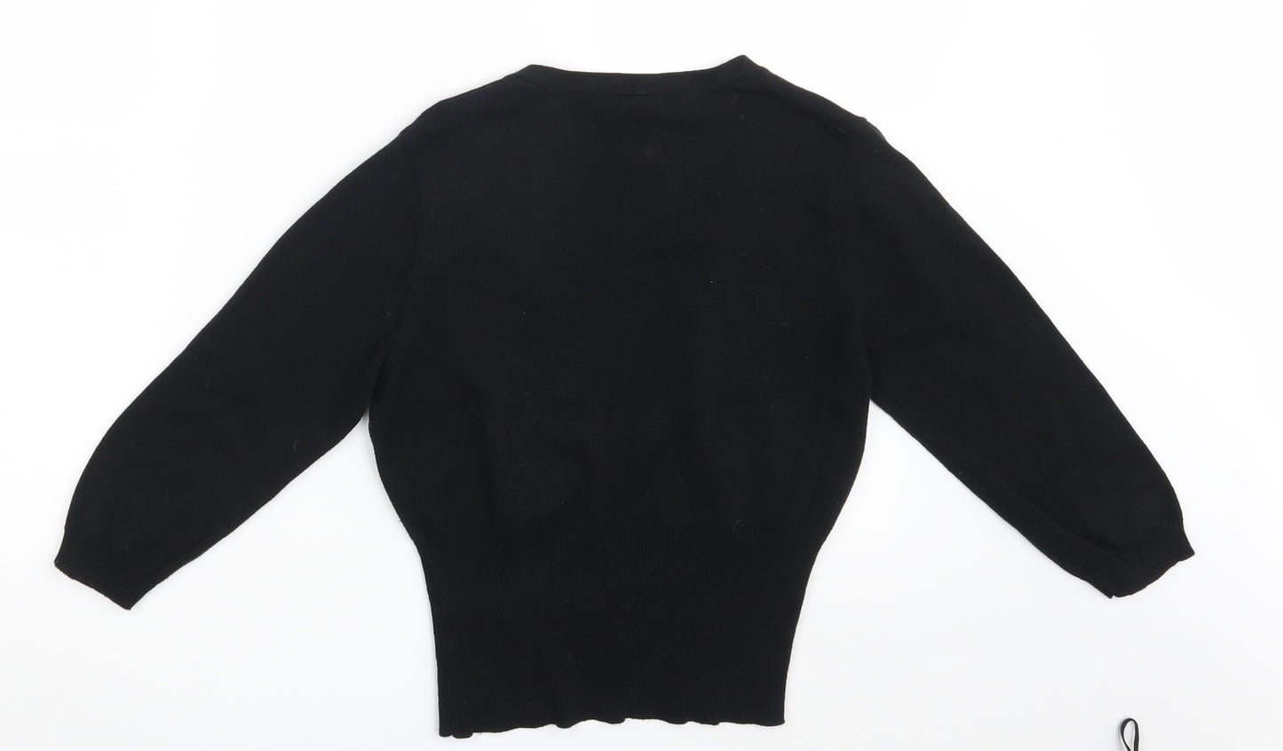 E-vie Womens Black   Cardigan Jumper Size 10