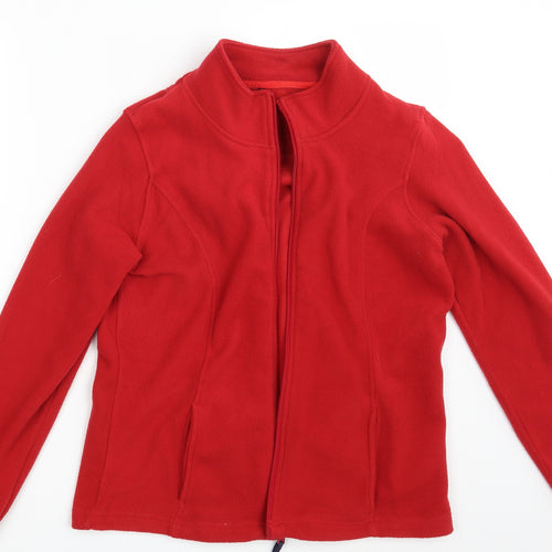 BHS Womens Red   Full Zip Jumper Size 14