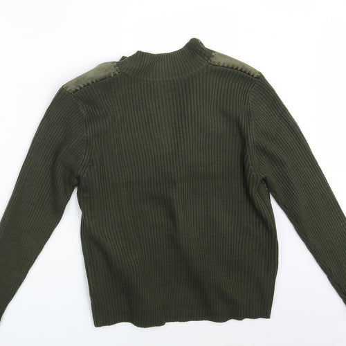 GUISEN Mens Green   Full Zip Jumper Size XL