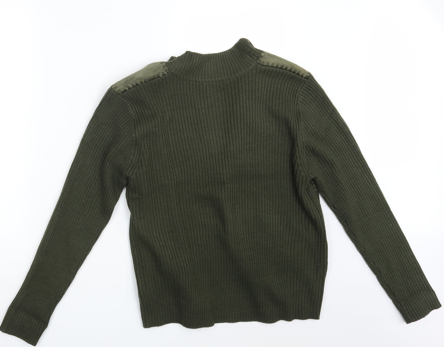 GUISEN Mens Green   Full Zip Jumper Size XL