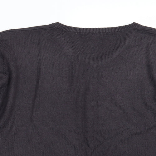 George Mens Black   Pullover Sweatshirt Size L
