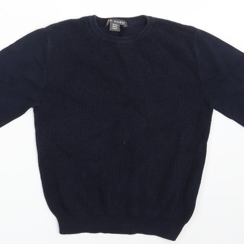 Primark Boys Blue   Pullover Jumper Size 6-7 Years