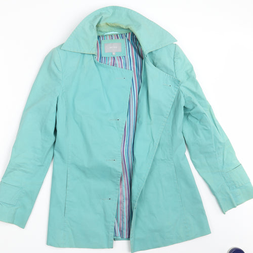 Per Una Womens Green   Trench Coat Coat Size 8