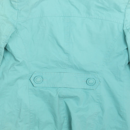 Per Una Womens Green   Trench Coat Coat Size 8