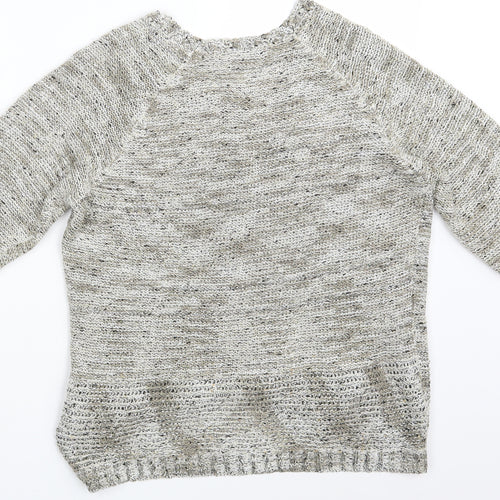 BM Collection Womens Beige   Pullover Jumper Size M