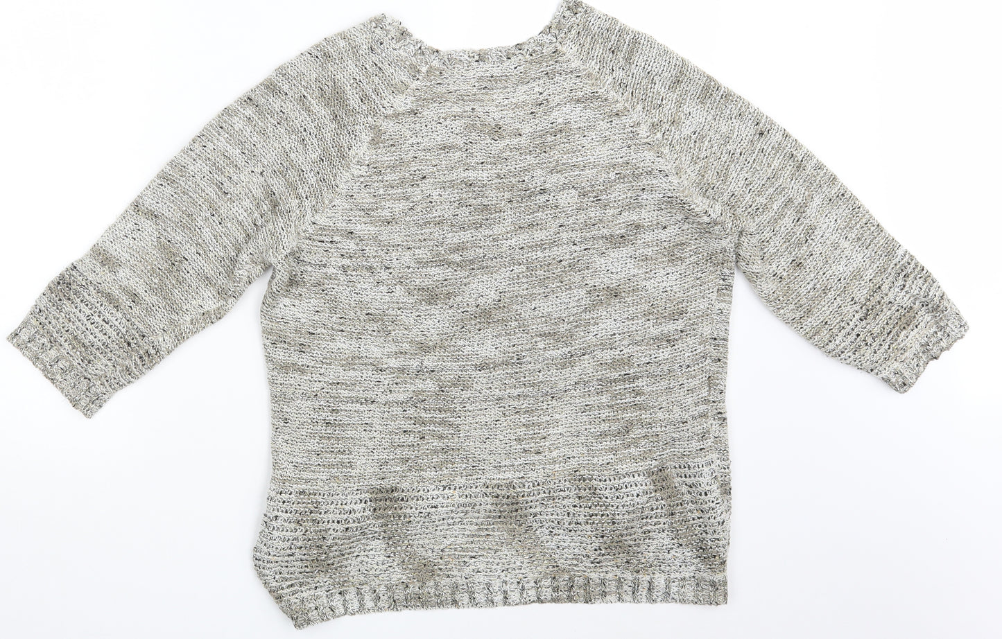 BM Collection Womens Beige   Pullover Jumper Size M