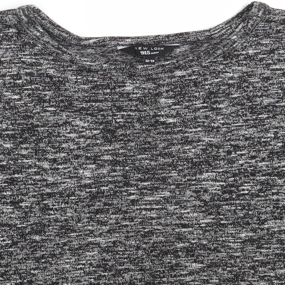 New Look Girls Black   Pullover Sweatshirt Size 12-13 Years