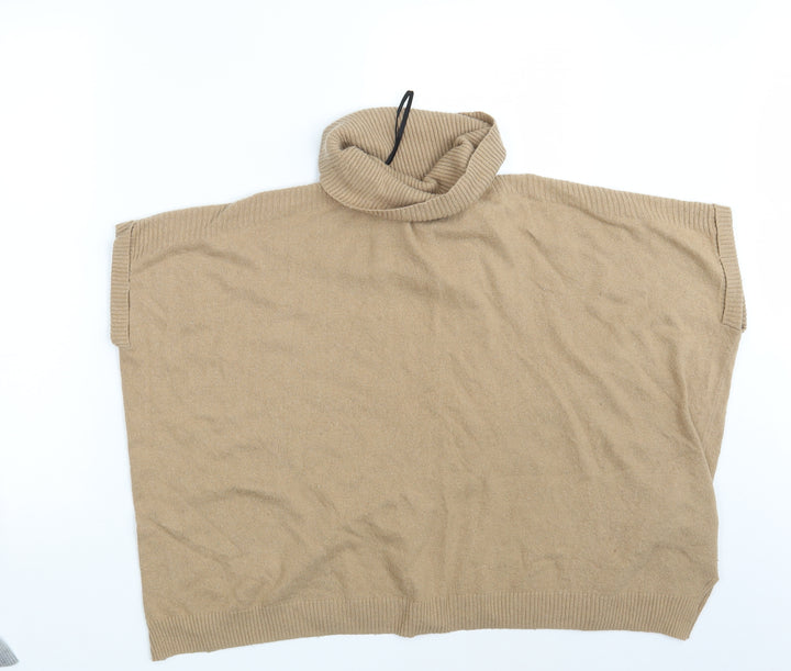 New Look Womens Brown Wrap Jumper Size S