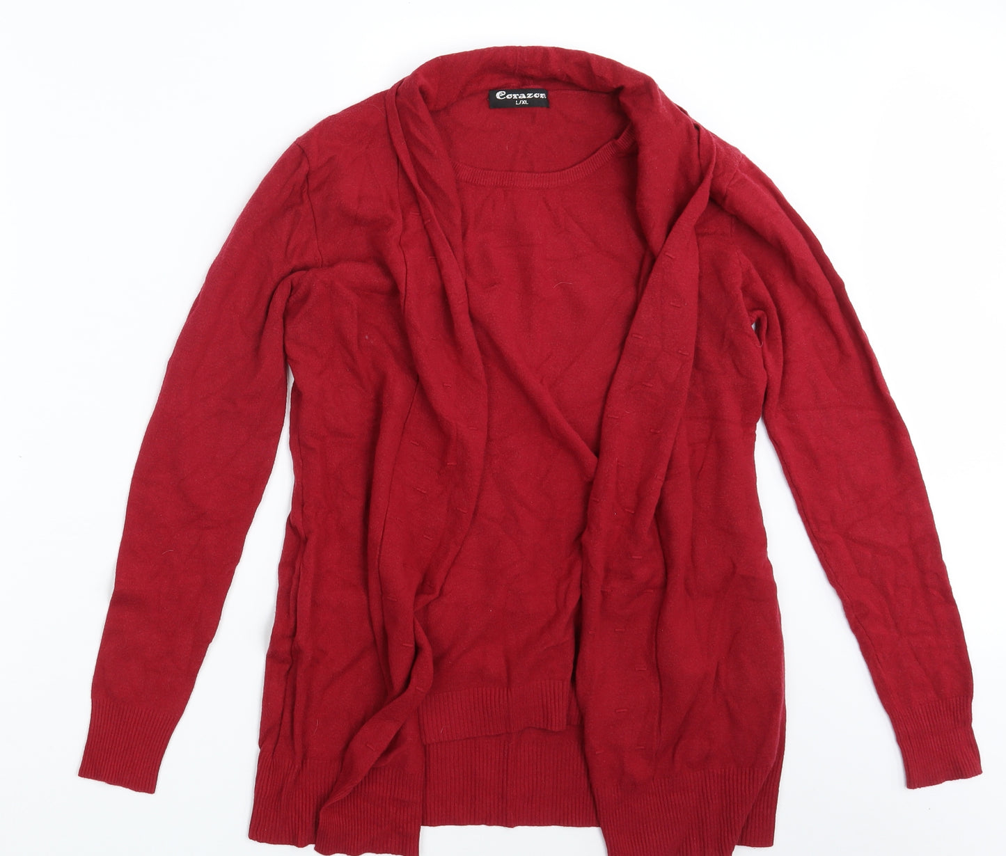 CORAZON Womens Red   Pullover Jumper Size L