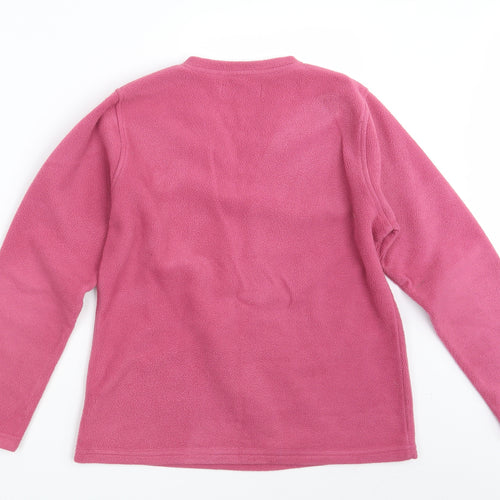 EWM Womens Pink Floral  Pullover Jumper Size 14