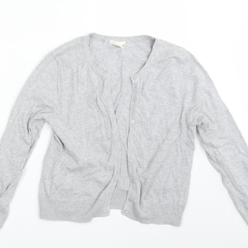 H&M Womens Grey   Cardigan Jumper Size M