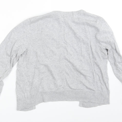 H&M Womens Grey   Cardigan Jumper Size M