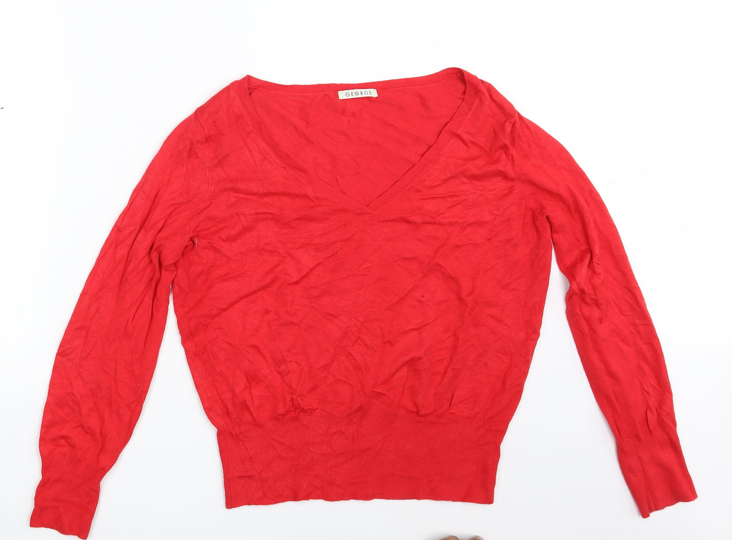 George Womens Red   Pullover Jumper Size 18