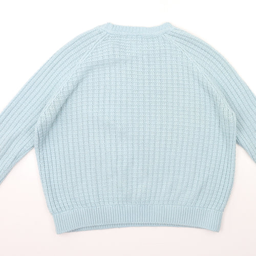 Topshop Womens Blue  Knit Pullover Jumper Size 12