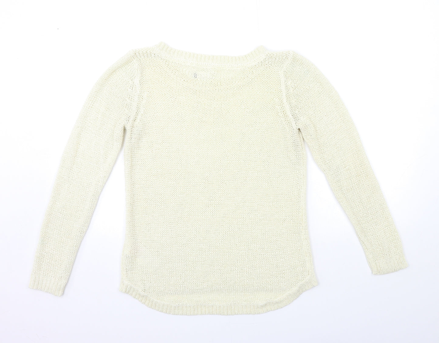 Only Womens Beige  Knit Pullover Jumper Size L