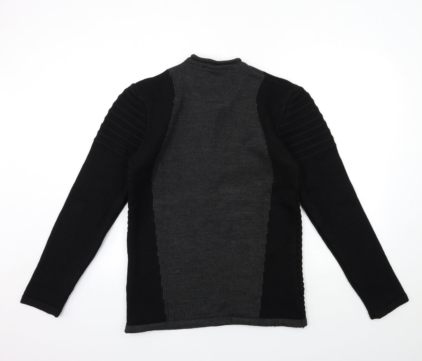 Ce & Ce Mens Black  Knit Pullover Jumper Size XL