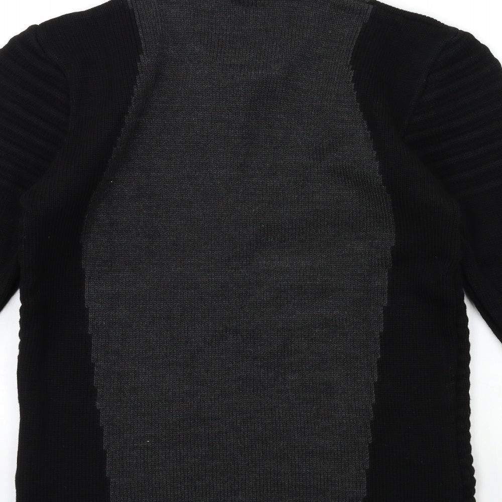 Ce & Ce Mens Black  Knit Pullover Jumper Size XL