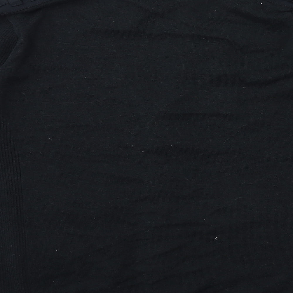 Burton Mens Black  Knit Cardigan Jumper Size L