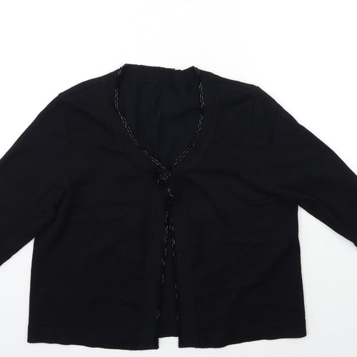 George Womens Black  Knit Cardigan Jumper Size 14