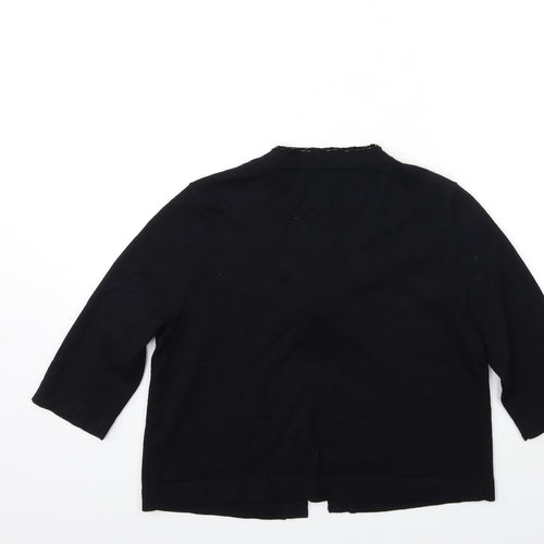 George Womens Black  Knit Cardigan Jumper Size 14