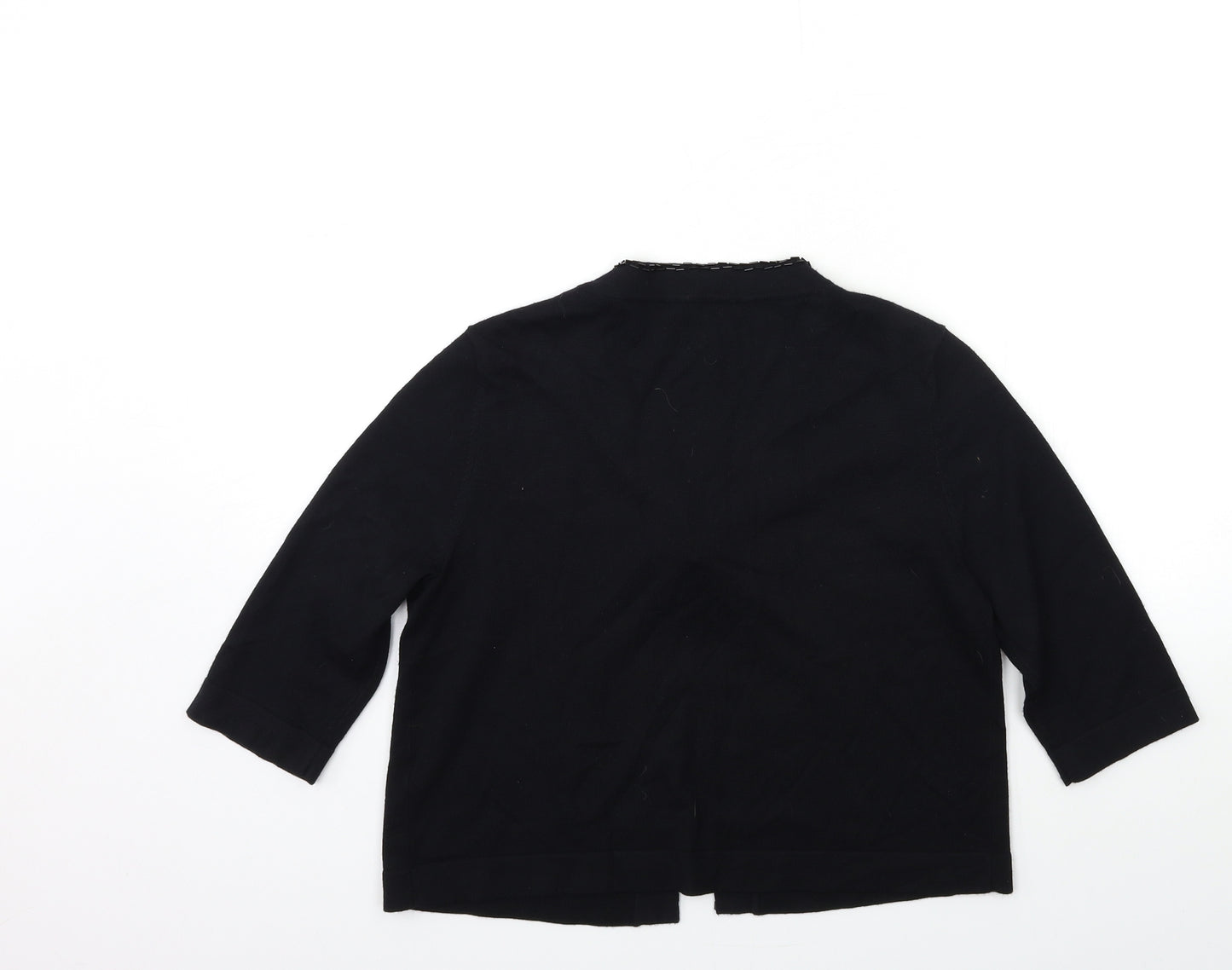 George Womens Black  Knit Cardigan Jumper Size 14