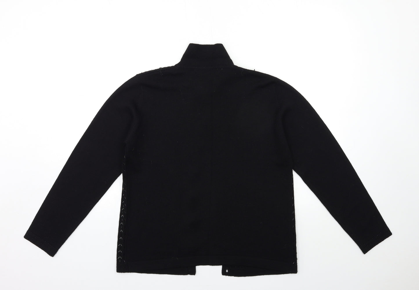 Marks and Spencer Womens Black  Knit Cape Jumper Size 14