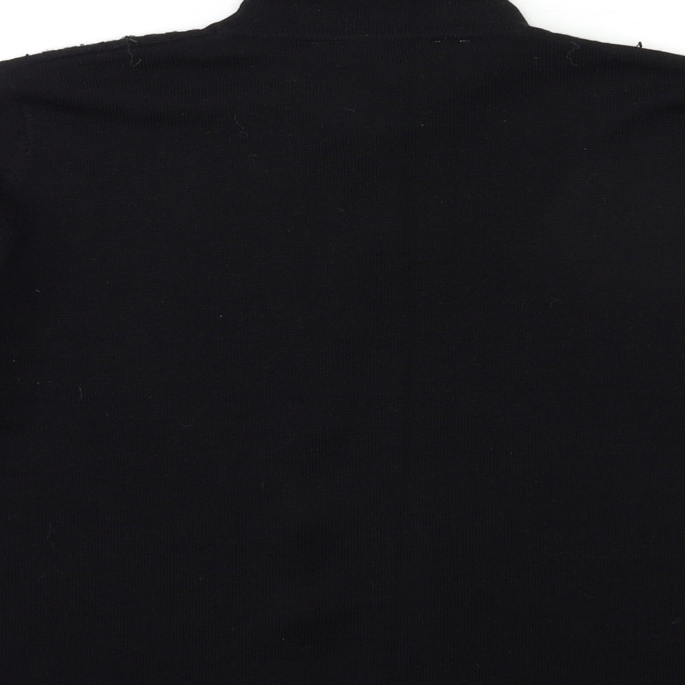 Marks and Spencer Womens Black  Knit Cape Jumper Size 14