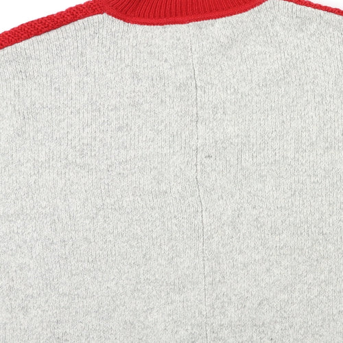 Marks and Spencer Womens Red Striped Knit Pullover Jumper Size M